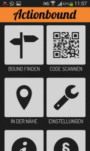 Screenshot der Smartphone-App Actionbound