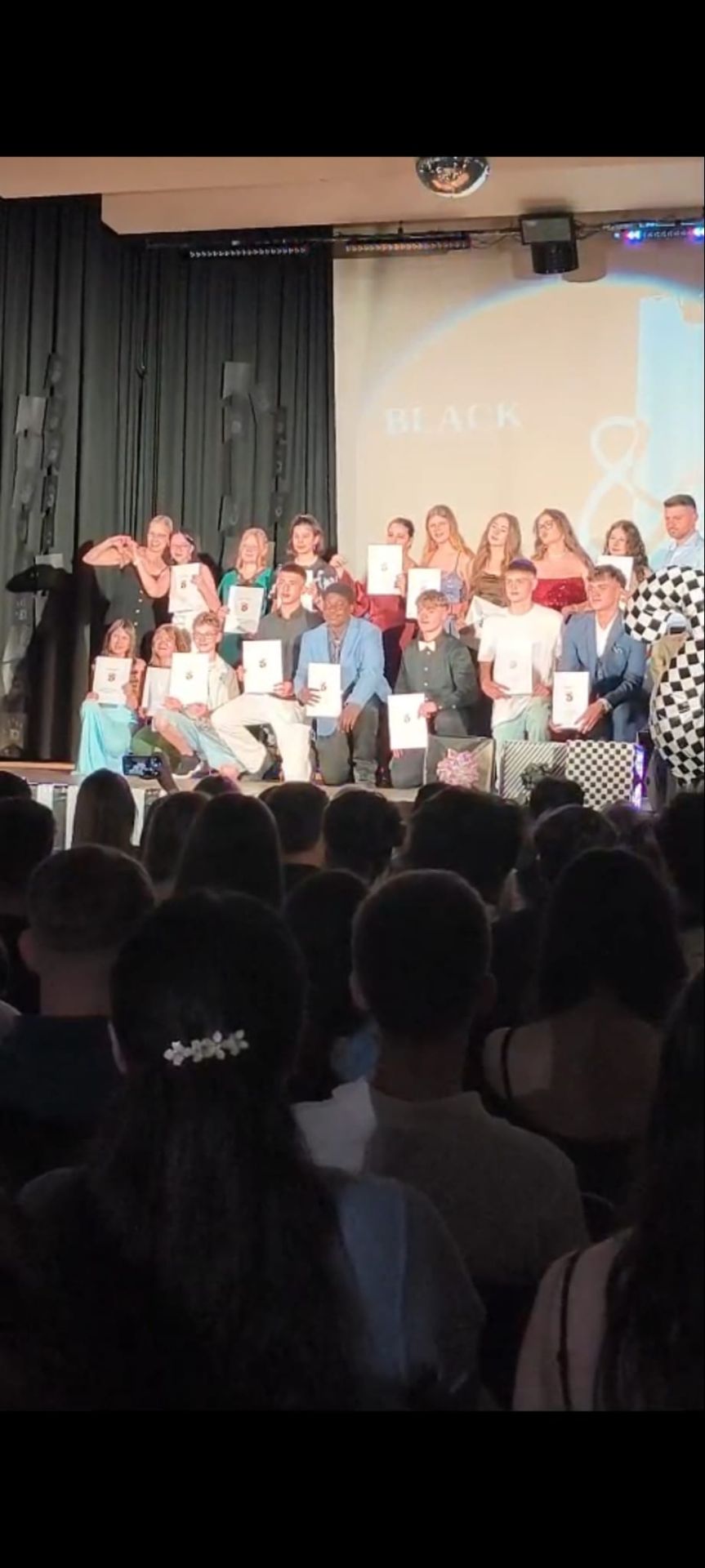 Klasse 9.1 bei der Abschlussfeier